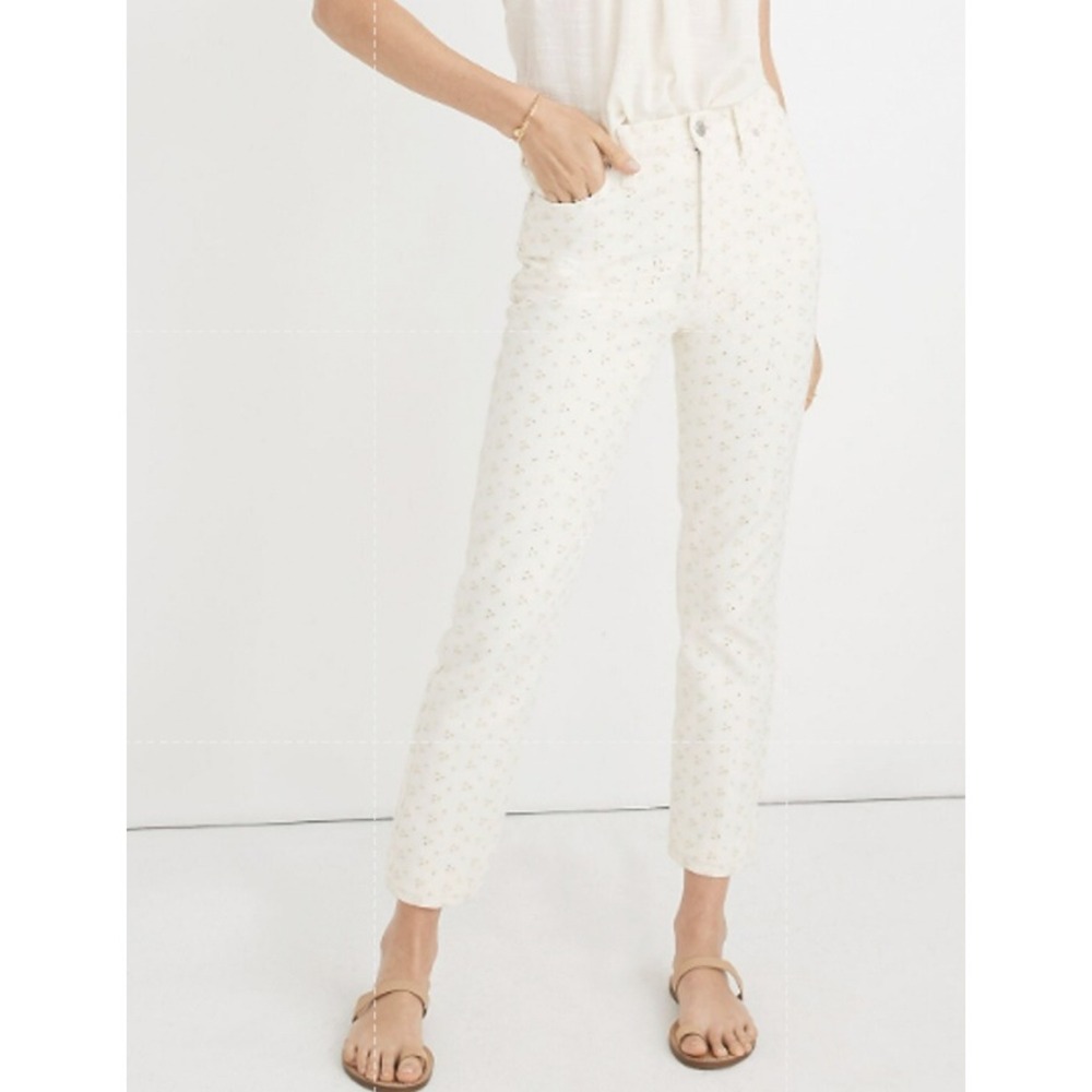 Madewell Women's The Perfect Vintage Jean: Embroidered Eyelet Edition Size 25‎